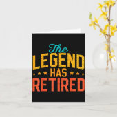Funny Dad Grandpa Retirement The Legend Has Retire Karte (Gelbe Blume)