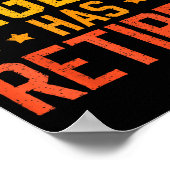 Funny Dad Grandpa Retirement The Legend Has Retire Poster (Ecke)