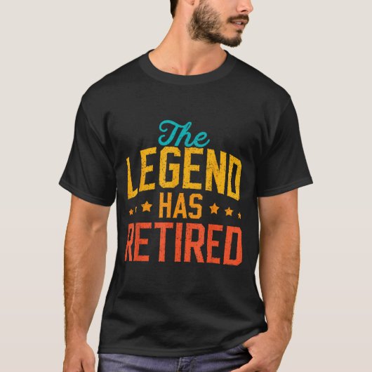 Funny Dad Grandpa Retirement The Legend Has Retire T-Shirt (Vorderseite)