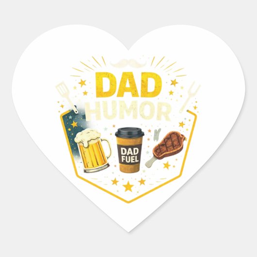Funny Dad Humor Sticker – Cool Dad Joke Sticker (Vorderseite)