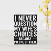 Funny Dad Joke Quote For Husband Fathers Day Tee Karte (Gelbe Blume)