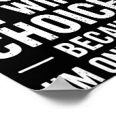 Funny Dad Joke Quote For Husband Fathers Day Tee Poster (Ecke)