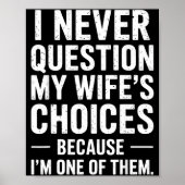 Funny Dad Joke Quote For Husband Fathers Day Tee Poster (Vorne)