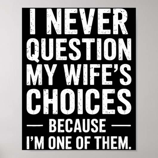 Funny Dad Joke Quote For Husband Fathers Day Tee Poster (Vorne)