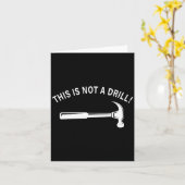 Funny Dad Joke,this Is Not A Drill Funny Father's  Karte (Gelbe Blume)