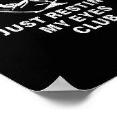 Funny Dad,just Resting My Eyes For Dad Gift Dad Fa Poster (Ecke)