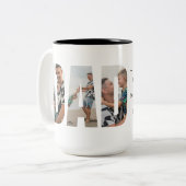 Funny Dad Mug – Original Superhero & Pun Champion Zweifarbige Tasse (Vorderseite Links)