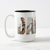 Funny Dad Mug – Original Superhero & Pun Champion Zweifarbige Tasse (Links)