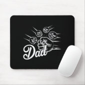 Funny Dad Of Four Toddler Kids Fathers Day Fist Bu Mousepad (Mit Mouse)