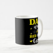 Funny Dad Of The Bee Day Girl Birthday Kaffeetasse (VorderseiteRechts)