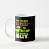 Funny Dad Of The Birthday Boy Video Gamer Pixel Bd Kaffeetasse (Links)
