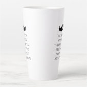 Funny Dad Quote Mustache Art Milchtasse (Vorderseite)