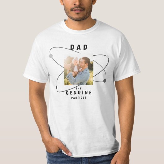 Funny Dad Science Geek Genuine Particle Joke T-Sh T-Shirt (Vorderseite)