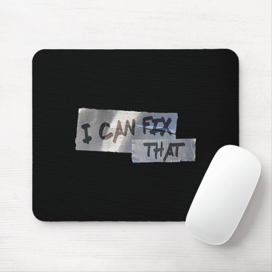 Funny Dad Shirt Duct Tape I Can Fix That Gift Mousepad (Mit Mouse)