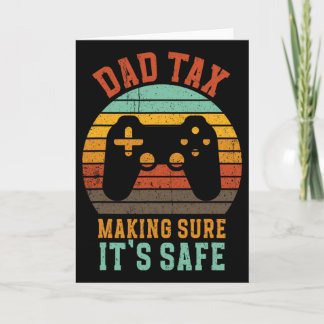 Funny Dad Tax Retro Gamer Controller Father’s Day Karte