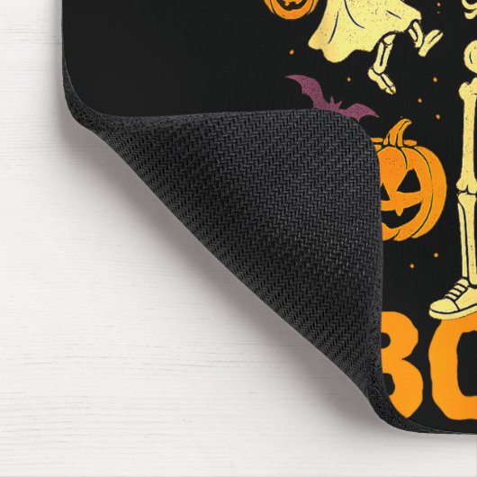 Funny Dad To The Bone Skeleton With Kids Halloween Mousepad (Ecke)