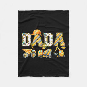 Funny Dada Baubagger Kinder passen Fa Fleecedecke