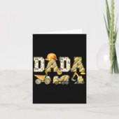 Funny Dada Baubagger Kinder passen Fa Karte (Vorderseite)