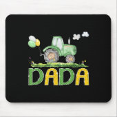 Funny Dada Birthday Boy Tractor Farm Truck Matchin Mousepad (Vorne)