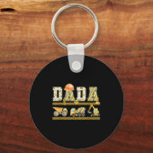 Funny Dada Construction Excavator Kids Matching Fa Schlüsselanhänger (Vorderseite)