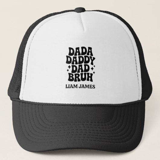 Funny Dada Daddy Vater Bruh Fathers Tagesgeschenk Truckerkappe (Vorderseite)