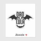 Funny 'Dadcula' Sticker | Halloween-Vater (Blatt)