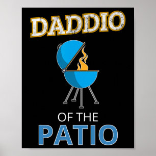 Funny Daddio vom Patio Väter Day Grillen Grill Da Poster