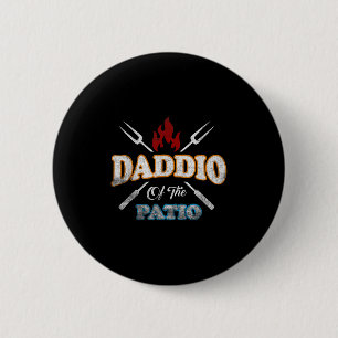 Funny Daddio vom Patio Vatertag Grillen Grill Qu Button