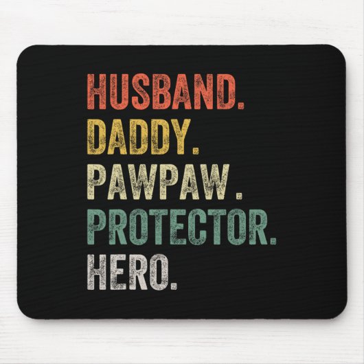 Funny Daddy Dinosaur Daddy Funny Fathers Day Gesch Mousepad (Vorne)
