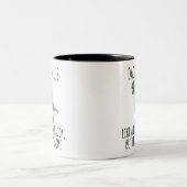 Funny Daddy Dinosaur Daddysaurus Zweifarbige Tasse (Mittel)