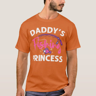 Funny Daddys Fishing Princess Art for Girls oddler T-Shirt