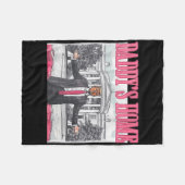 Funny Daddy's Home Trump Pink 2024 Take America Ck Fleecedecke (Vorderseite (Horizontal))