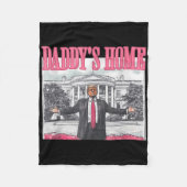 Funny Daddy's Home Trump Pink 2024 Take America Ck Fleecedecke (Vorderseite)
