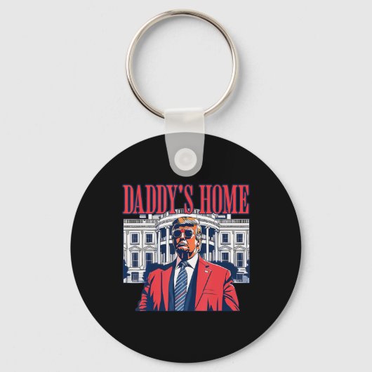 Funny Daddy's Home Trump Pink 2024 Take America Ck Schlüsselanhänger (Vorderseite)