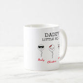Funny Daddy's kleine quietscht Kaffee-Tasse Kaffeetasse (VorderseiteRechts)