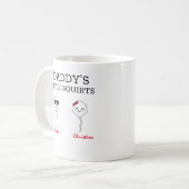 Funny Daddy's kleinen quietts 2 kids Coffee Tasse (Vorderseite Links)