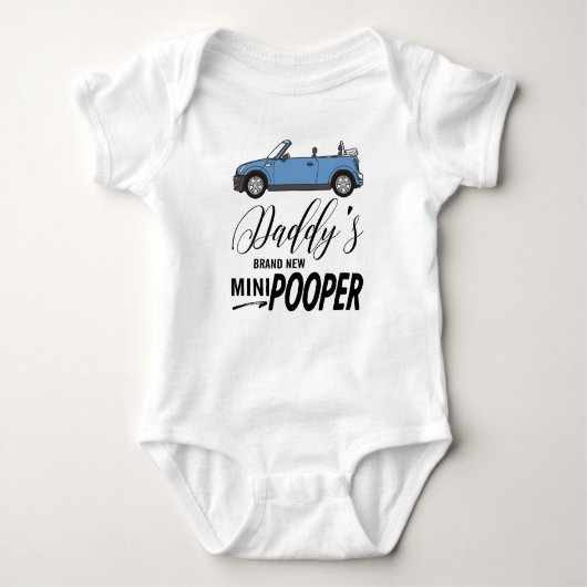 Funny - Daddys Mini Pooper Baby Design Baby Strampler (Vorderseite)