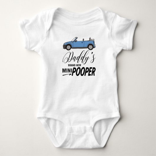 Funny - Daddys Mini Pooper Baby Design Strampler (Vorderseite)
