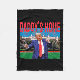 Funny Daddys Zuhause Trump Pink 2024 Nehmen Sie Am Fleecedecke