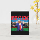 Funny Daddys Zuhause Trump Pink 2024 Nehmen Sie Am Karte (Gelbe Blume)