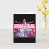 Funny Daddys Zuhause Trump Pink 2024 Nehmen Sie Am Karte (Gelbe Blume)