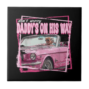 Funny Daddys Zuhause Trump Pink 2024 Nimm America Fliese