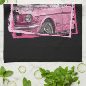 Funny Daddys Zuhause Trump Pink 2024 Nimm America Geschirrtuch (Gefaltet)