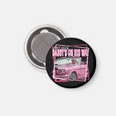 Funny Daddys Zuhause Trump Pink 2024 Nimm America  Magnet (Vorderseite/Rückseite)