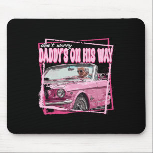 Funny Daddys Zuhause Trump Pink 2024 Nimm America Mousepad