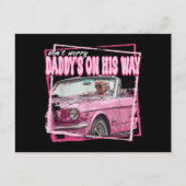 Funny Daddys Zuhause Trump Pink 2024 Nimm America  Postkarte (Vorderseite)