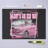 Funny Daddys Zuhause Trump Pink 2024 Nimm America Seidenpapier (Handwerk)