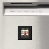 Funny Daddys Zuhause Trump Ugly Christmas Sweater  Magnet (In Situ (Geschirrspüler))