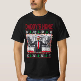 Funny Daddys Zuhause Trump Ugly Weihnachtssüßer T-Shirt