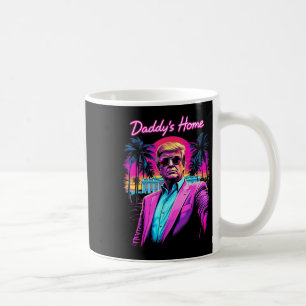 Funny Daddys Zuhause White House Trump Pink 2024 R Kaffeetasse
